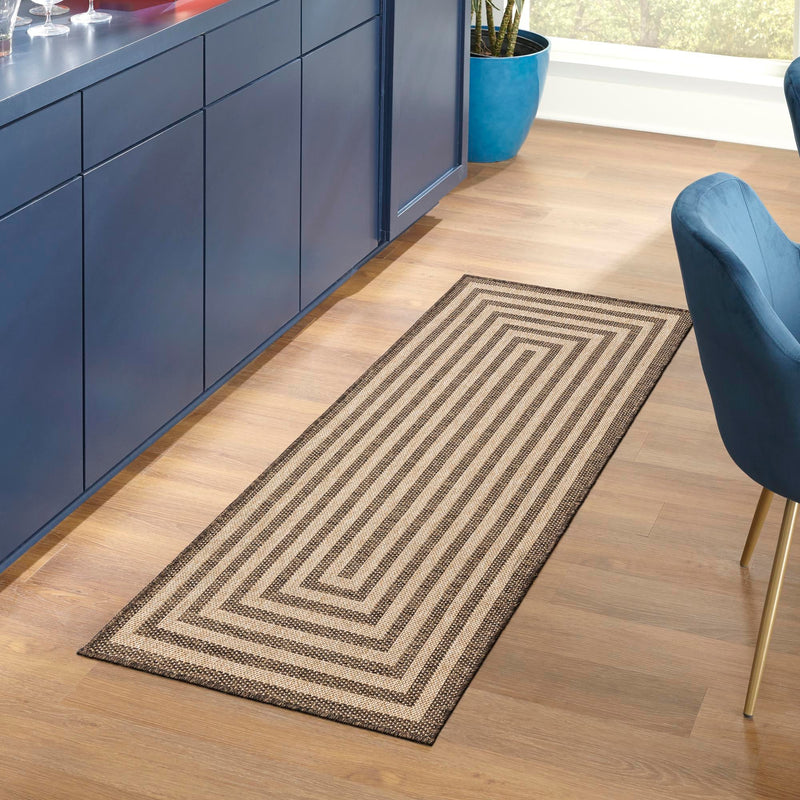 Sahara Sands Collection Area Rug -  Abydos Runner Natural and Brown  lifestyle 43
