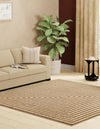Sahara Sands Collection Area Rug -  Abydos Square Natural and Brown  lifestyle 19