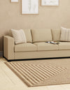Sahara Sands Collection Area Rug -  Abydos Square Natural and Brown  lifestyle 22