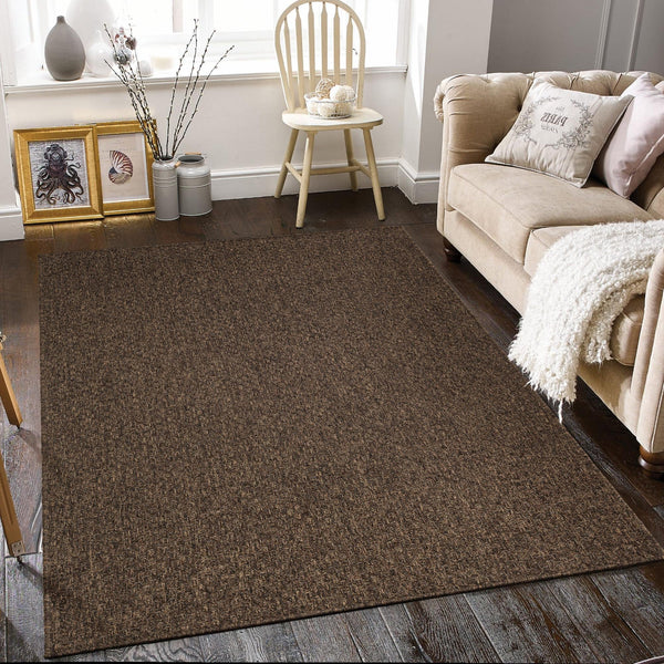 Sahara Sands Collection Area Rug -  Rosetta Rectangle Brown  lifestyle 17