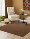 Sahara Sands Collection Area Rug -  Rosetta Square Brown  lifestyle 24