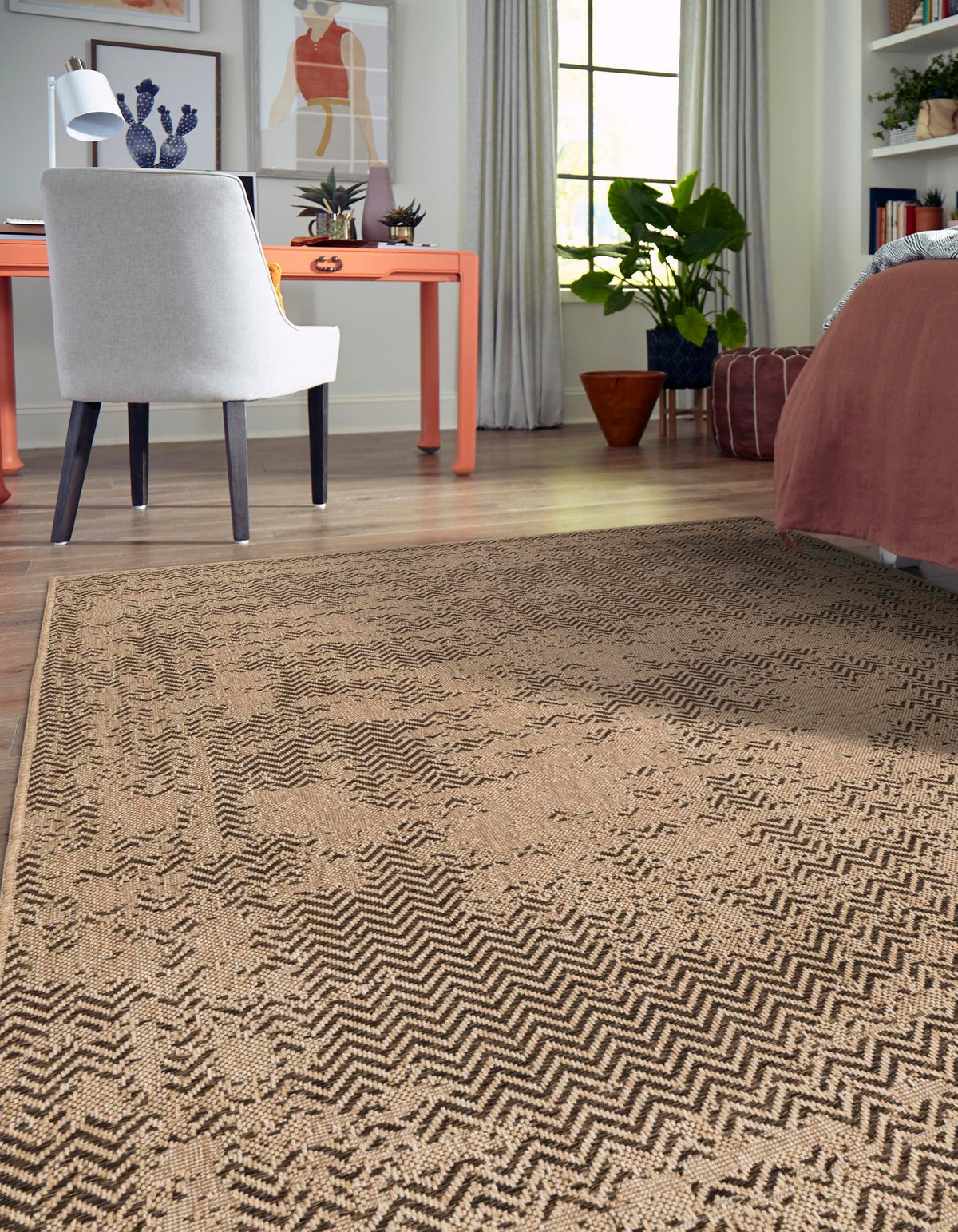 Sahara Sands Collection Area Rug -  Tanis Rectangle Natural  lifestyle 3