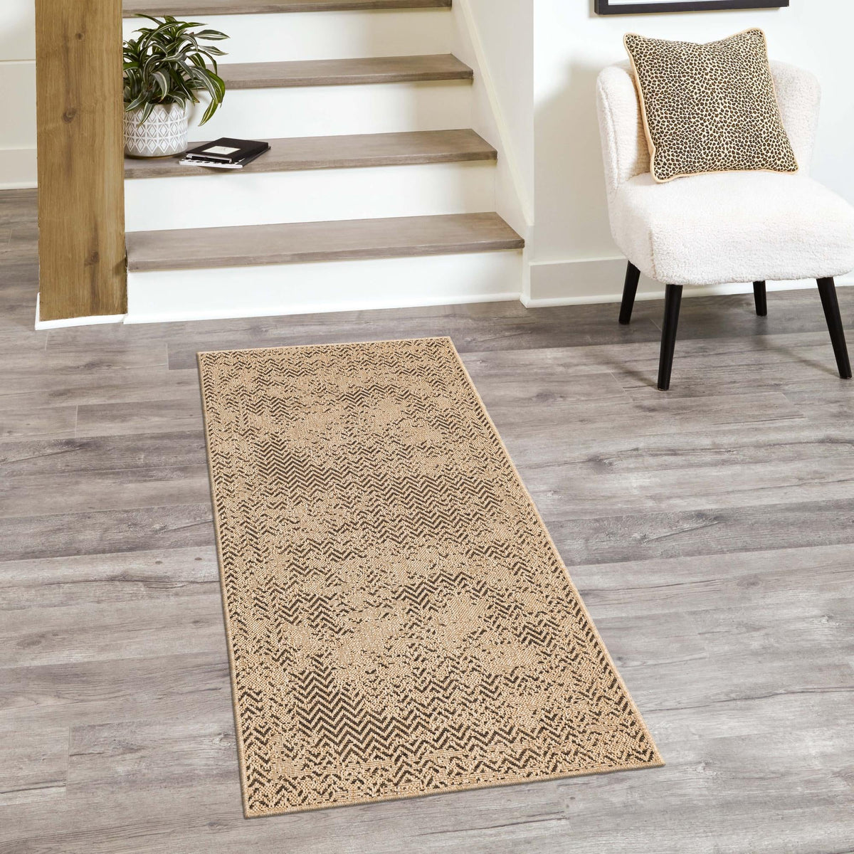 Sahara Sands Collection Area Rug -  Tanis Runner Natural  lifestyle 43
