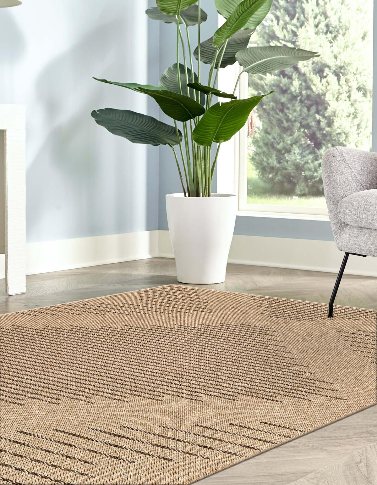 Sahara Sands Collection Area Rug -  Merimde Rectangle Natural  lifestyle 5