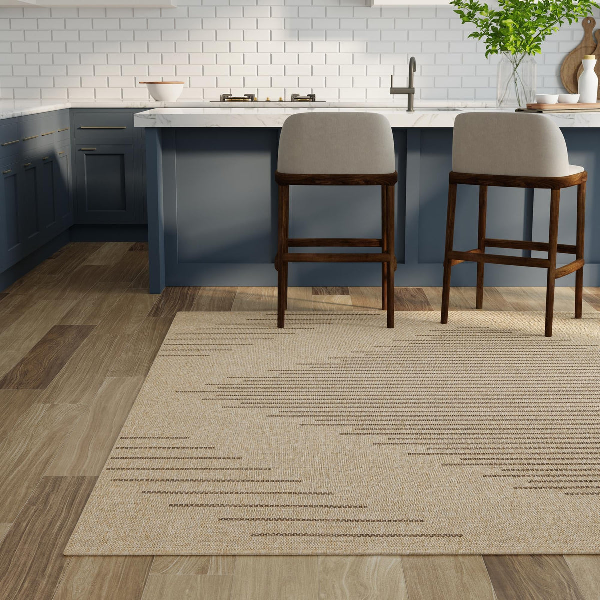 Sahara Sands Collection Area Rug -  Merimde Square Natural  lifestyle 93