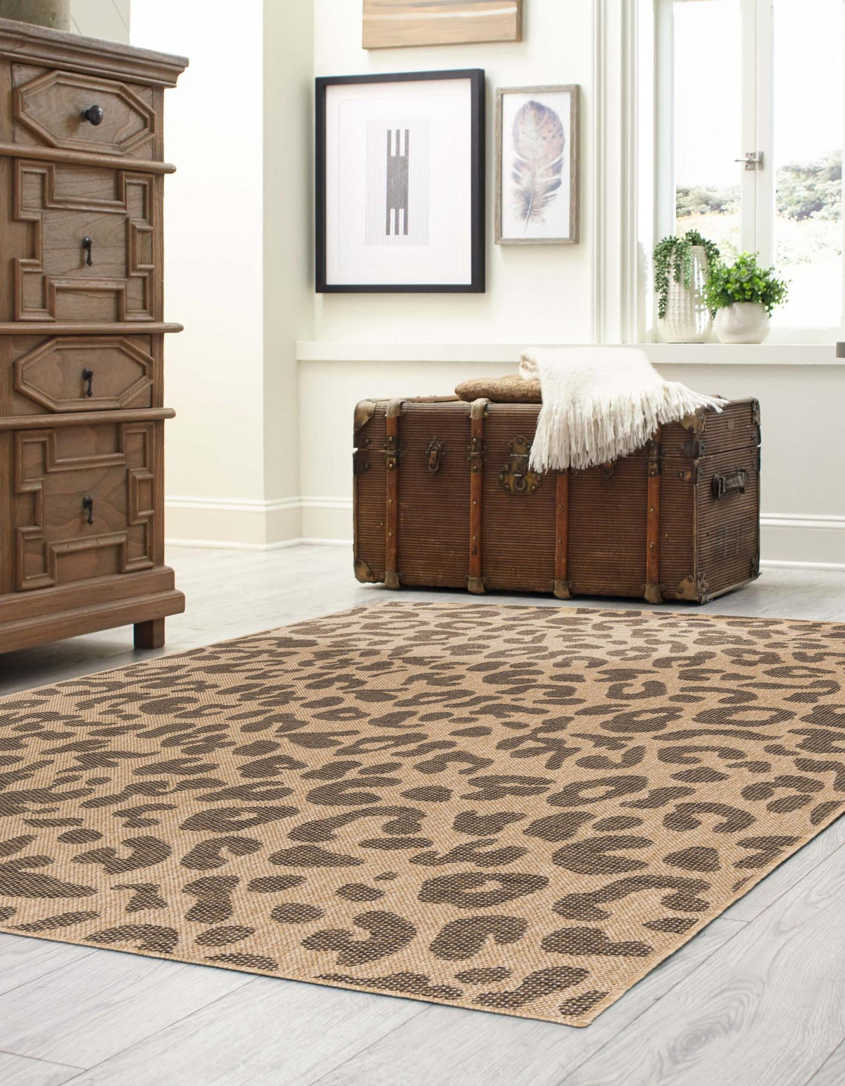 Sahara Sands Collection Area Rug -  Buto Rectangle Natural  lifestyle 6