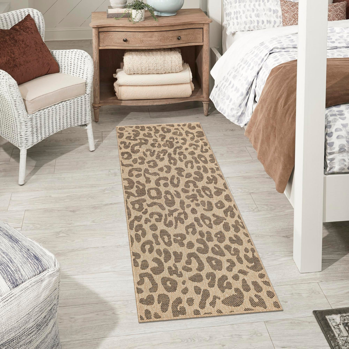 Sahara Sands Collection Area Rug -  Buto Runner Natural  lifestyle 48