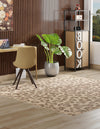 Sahara Sands Collection Area Rug -  Buto Square Natural  lifestyle 36