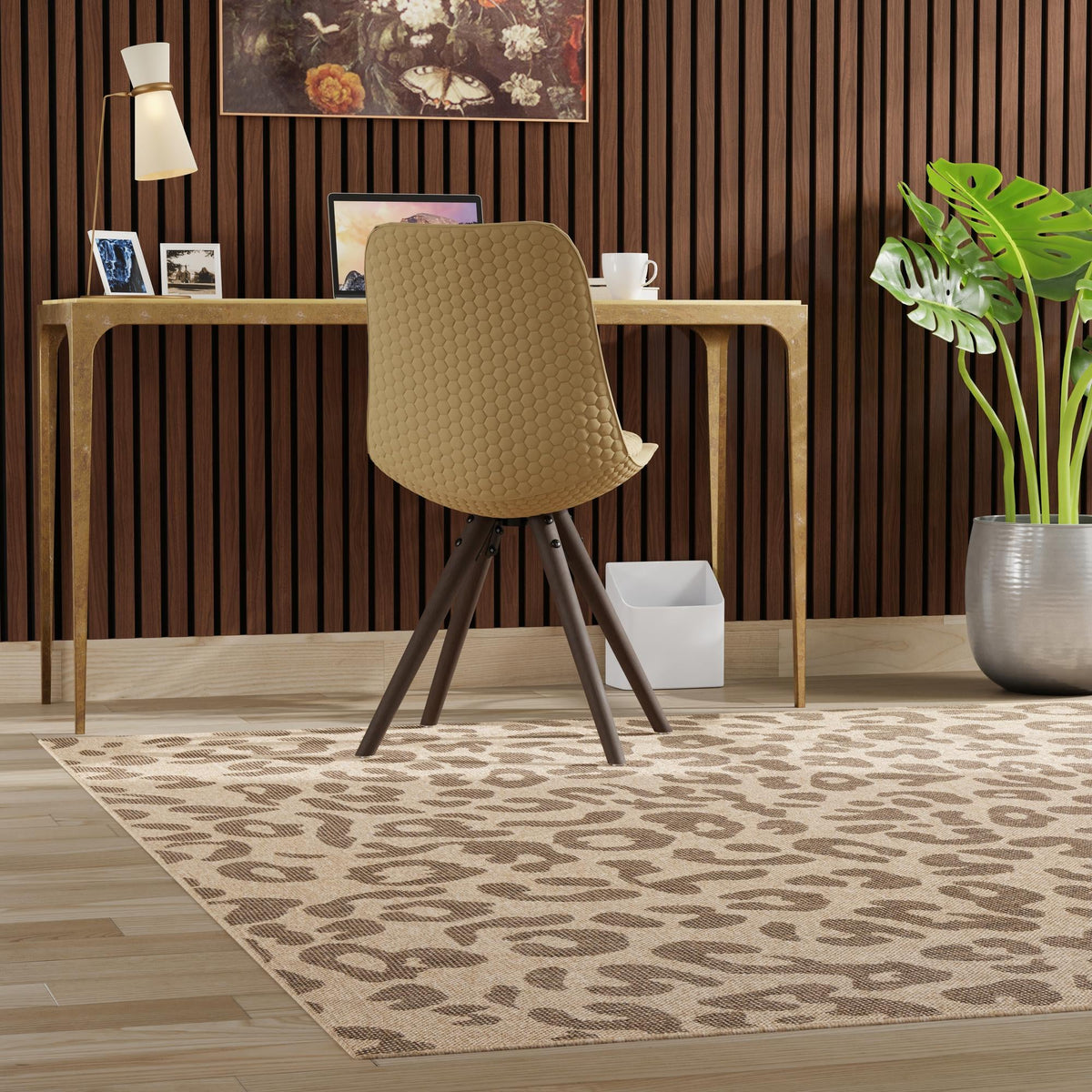 Sahara Sands Collection Area Rug -  Buto Square Natural  lifestyle 79