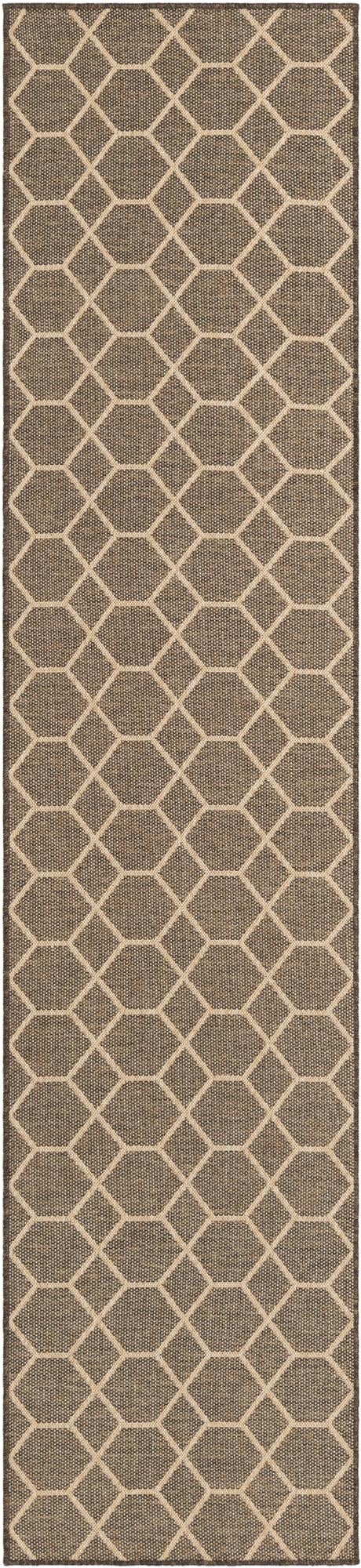 Sahara Sands Collection Area Rug -  Faiyum Runner Brown  lifestyle 34