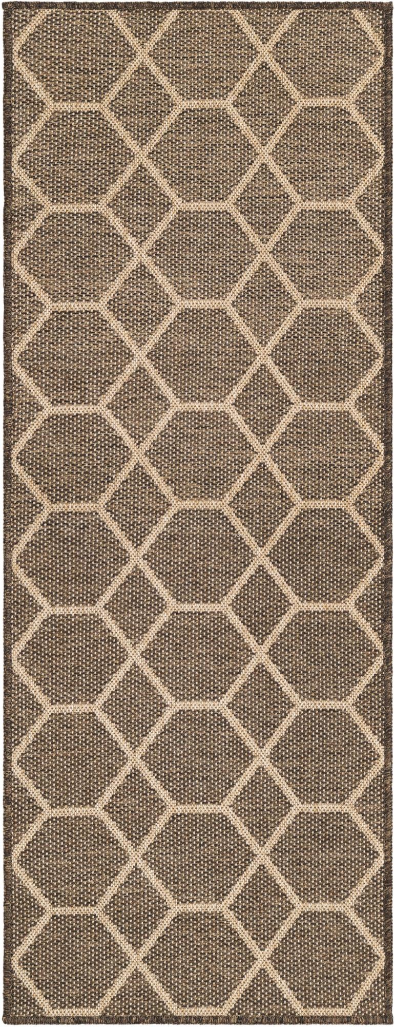 Sahara Sands Collection Area Rug -  Faiyum Runner Brown  lifestyle 33