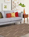 Sahara Sands Collection Area Rug -  Faiyum Rectangle Brown  lifestyle 6
