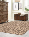 Sahara Sands Collection Area Rug -  Buto Rectangle Brown  lifestyle 5