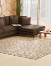 Sahara Sands Collection Area Rug -  Buto Square Brown  lifestyle 35
