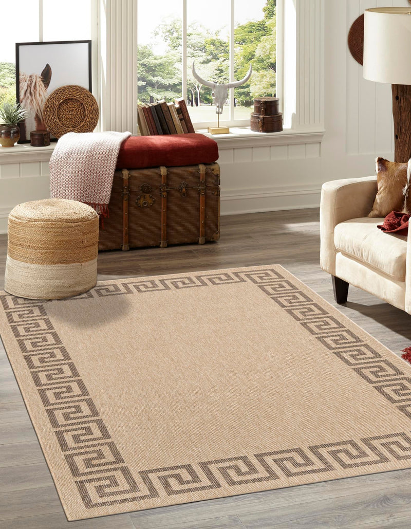 Sahara Sands Collection Area Rug -  Elephantine Rectangle Natural  lifestyle 4
