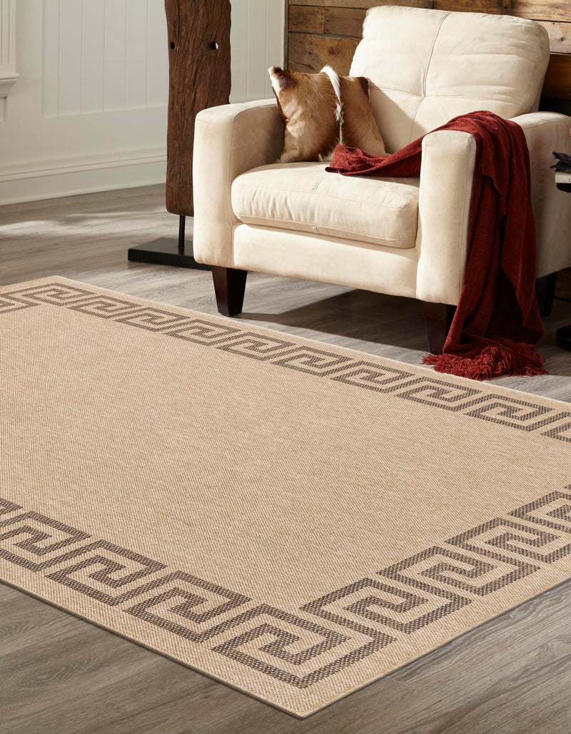Sahara Sands Collection Area Rug -  Elephantine Rectangle Natural  lifestyle 6