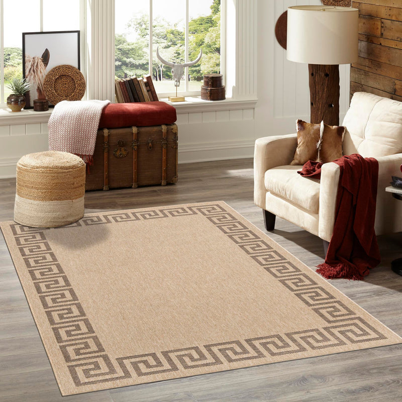 Sahara Sands Collection Area Rug -  Elephantine Rectangle Natural  lifestyle 28
