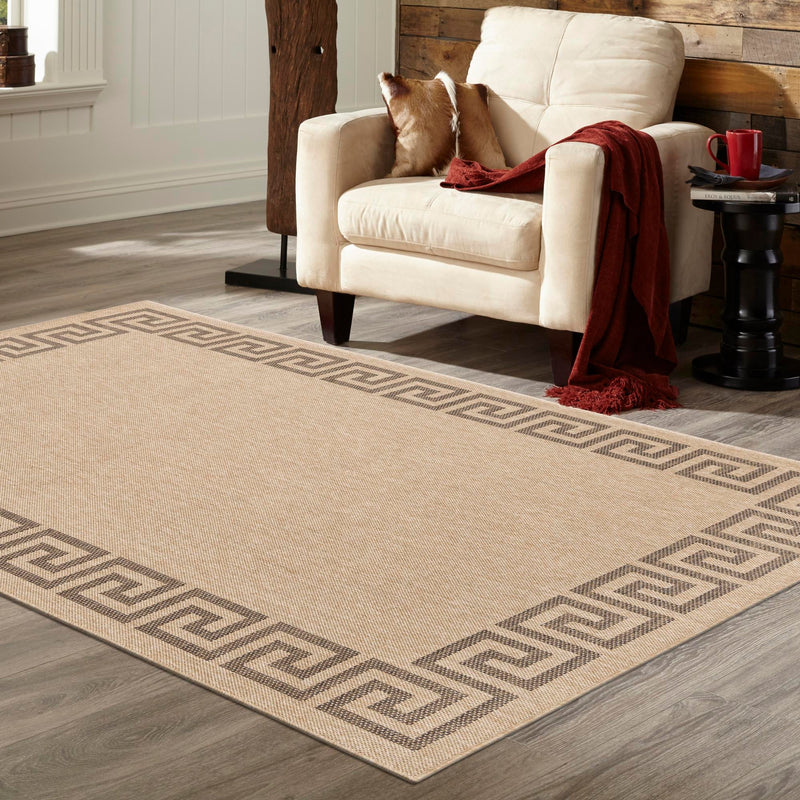 Sahara Sands Collection Area Rug -  Elephantine Rectangle Natural  lifestyle 30
