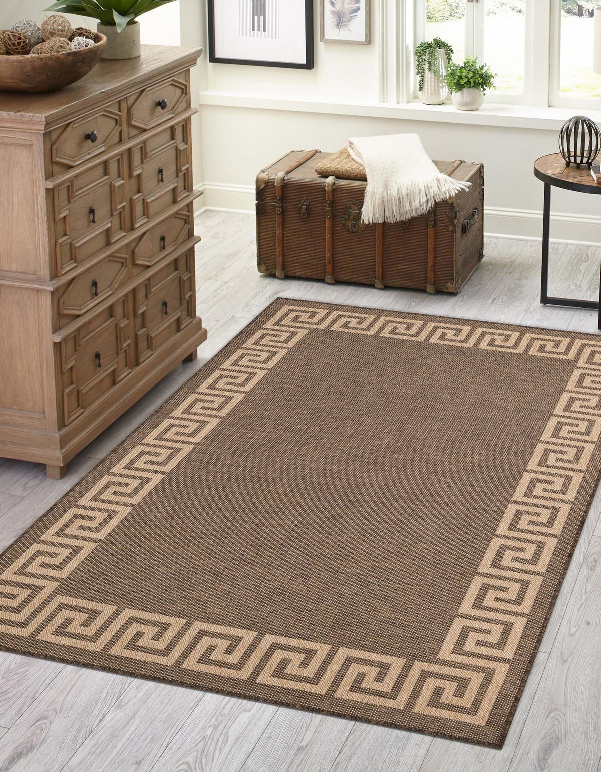 Sahara Sands Collection Area Rug -  Elephantine Rectangle Brown  lifestyle 3