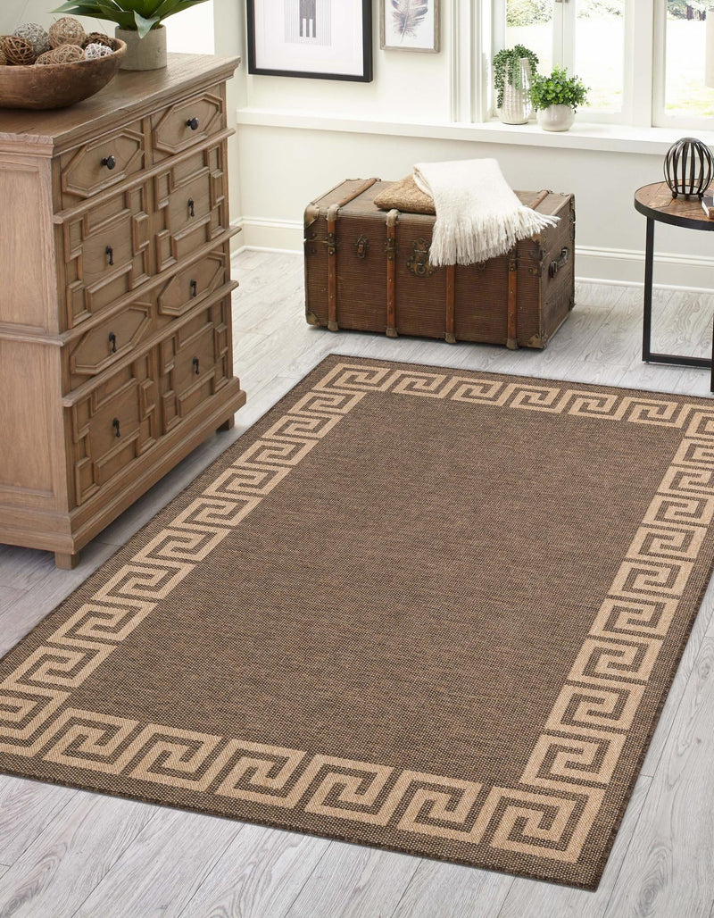 Sahara Sands Collection Area Rug -  Elephantine Rectangle Brown  lifestyle 3