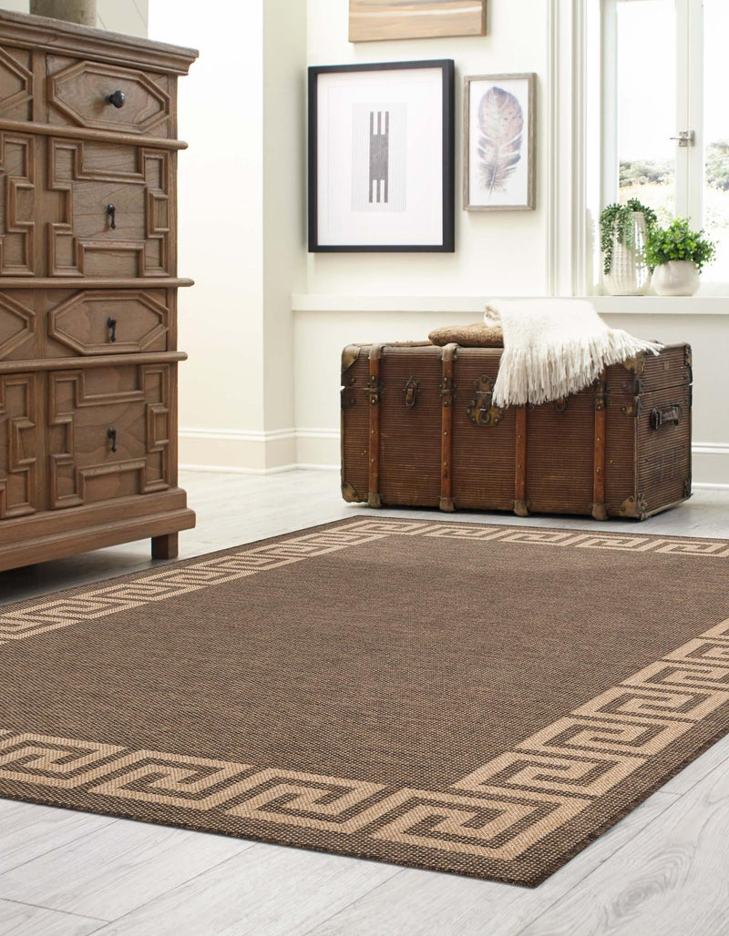 Sahara Sands Collection Area Rug -  Elephantine Rectangle Brown  lifestyle 5