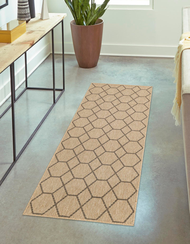 Sahara Sands Collection Area Rug -  Faiyum Runner Natural  lifestyle 34