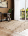 Sahara Sands Collection Area Rug -  Faiyum Square Natural  lifestyle 38
