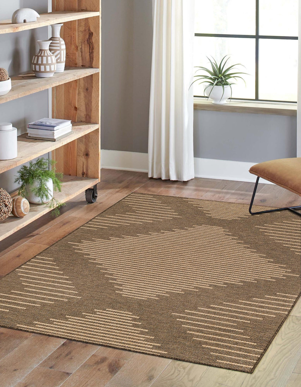 Sahara Sands Collection Area Rug -  Merimde Rectangle Brown  lifestyle 4