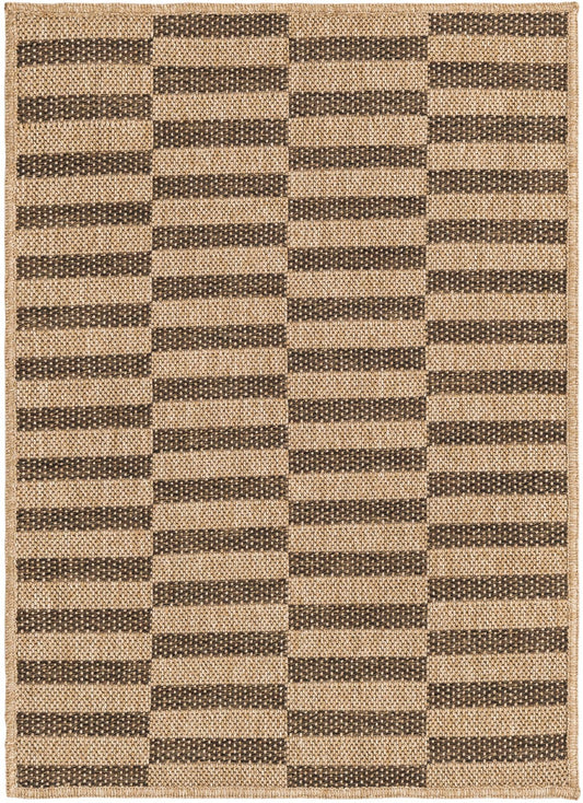 Sahara Sands Collection Area Rug -  Akhetaten Rectangle Natural and Brown Main