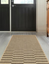 Sahara Sands Collection Area Rug -  Akhetaten Runner Natural and Brown  lifestyle 20