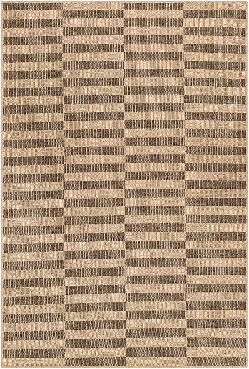 Sahara Sands Collection Area Rug -  Akhetaten Rectangle Natural and Brown  lifestyle 2