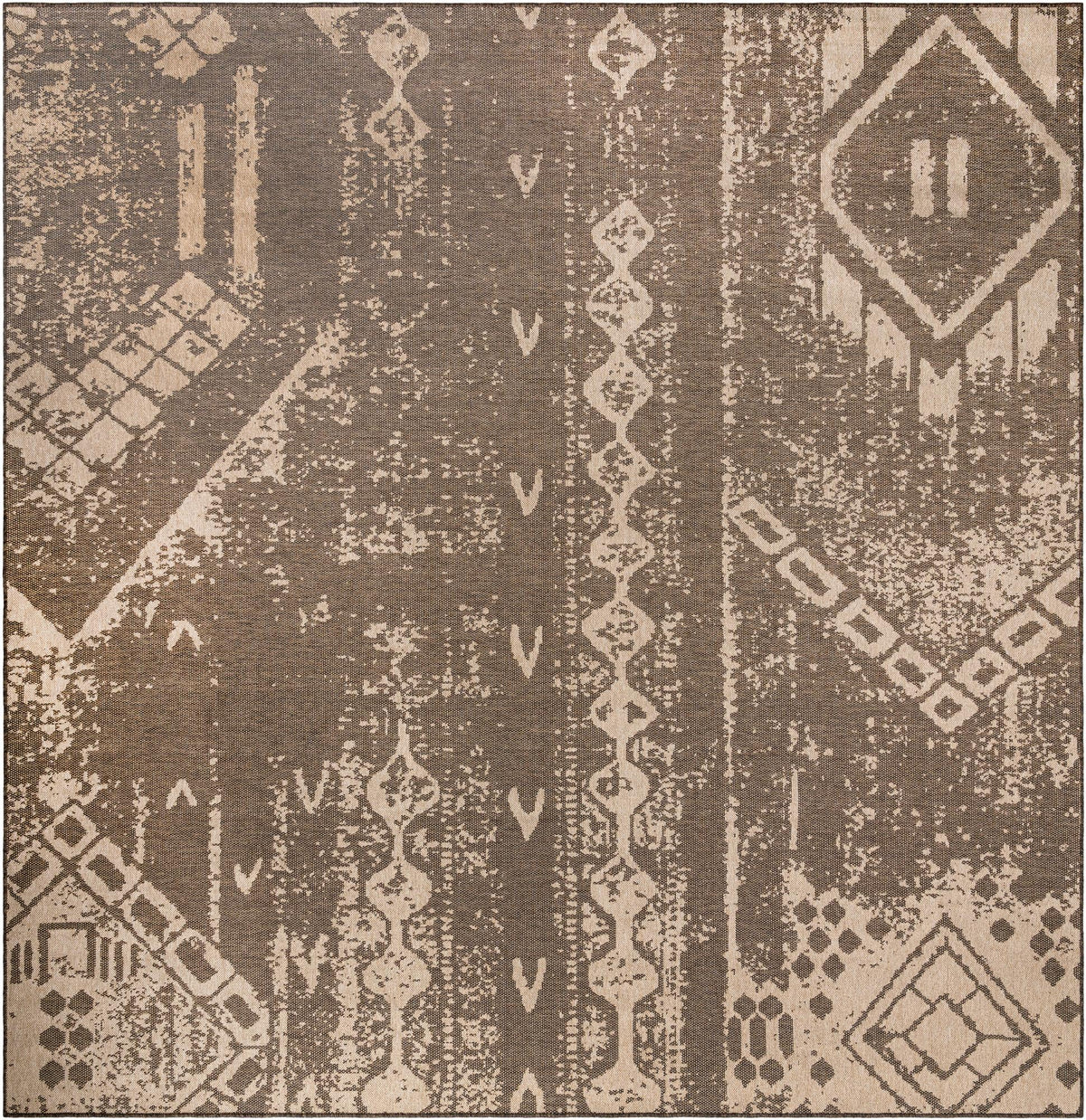 Sahara Sands Collection Area Rug -  Berenice Square Natural and Brown  lifestyle 17