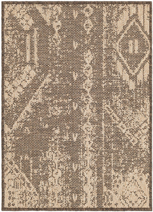 Sahara Sands Collection Area Rug -  Berenice Rectangle Natural and Brown Main