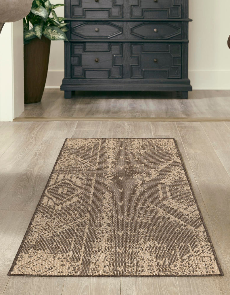 Sahara Sands Collection Area Rug -  Berenice Runner Natural and Brown  lifestyle 20