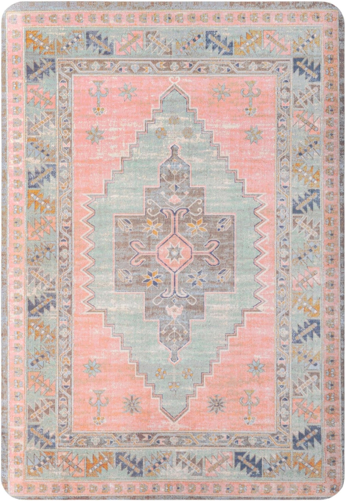 Cozy Mat Collection Area Rug -  Nook Rectangle Rose Pink  lifestyle 2