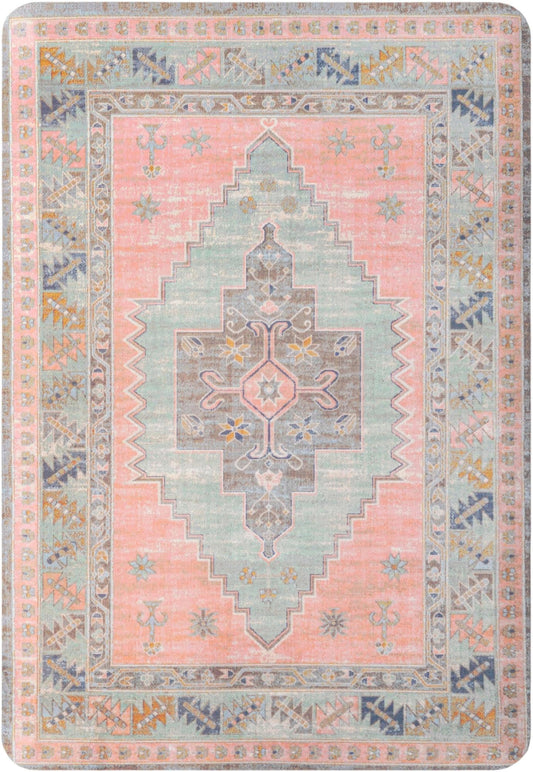 Cozy Mat Collection Area Rug -  Nook Rectangle Rose Pink  lifestyle 2