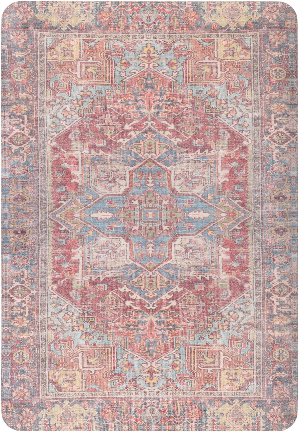 Cozy Mat Collection Area Rug -  Utopia Rectangle Antique Red  lifestyle 2