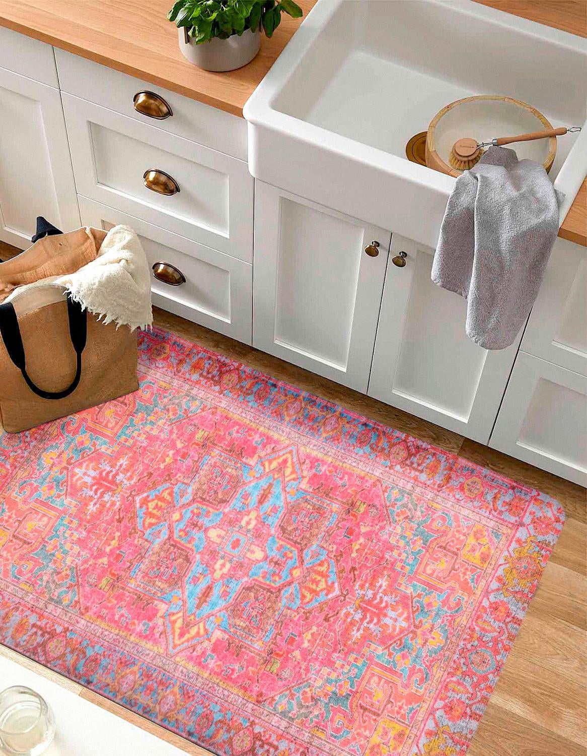 Cozy Haven Mat Collection Area Rug -  Utopia Rectangle Pink  lifestyle 7