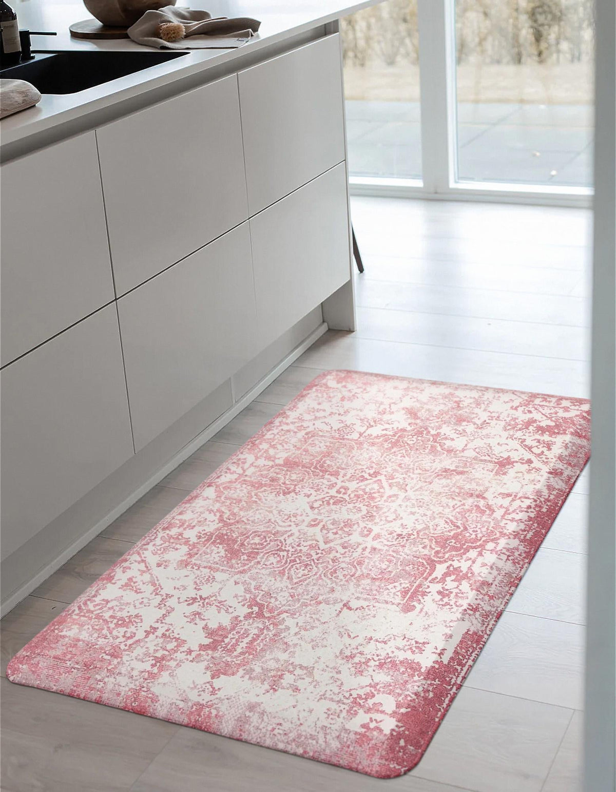 Cozy Mat Collection Area Rug -  Zion Rectangle Rose Pink  lifestyle 18