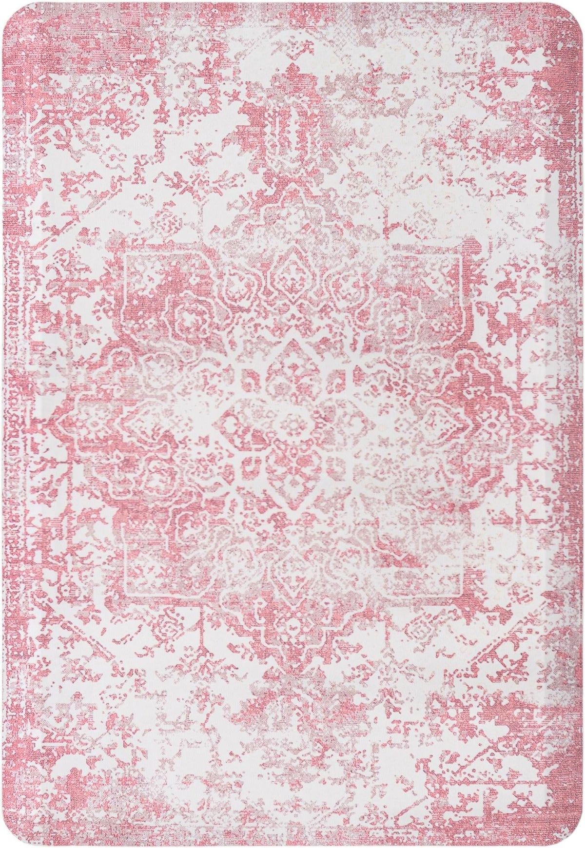 Cozy Mat Collection Area Rug -  Zion Rectangle Rose Pink  lifestyle 3