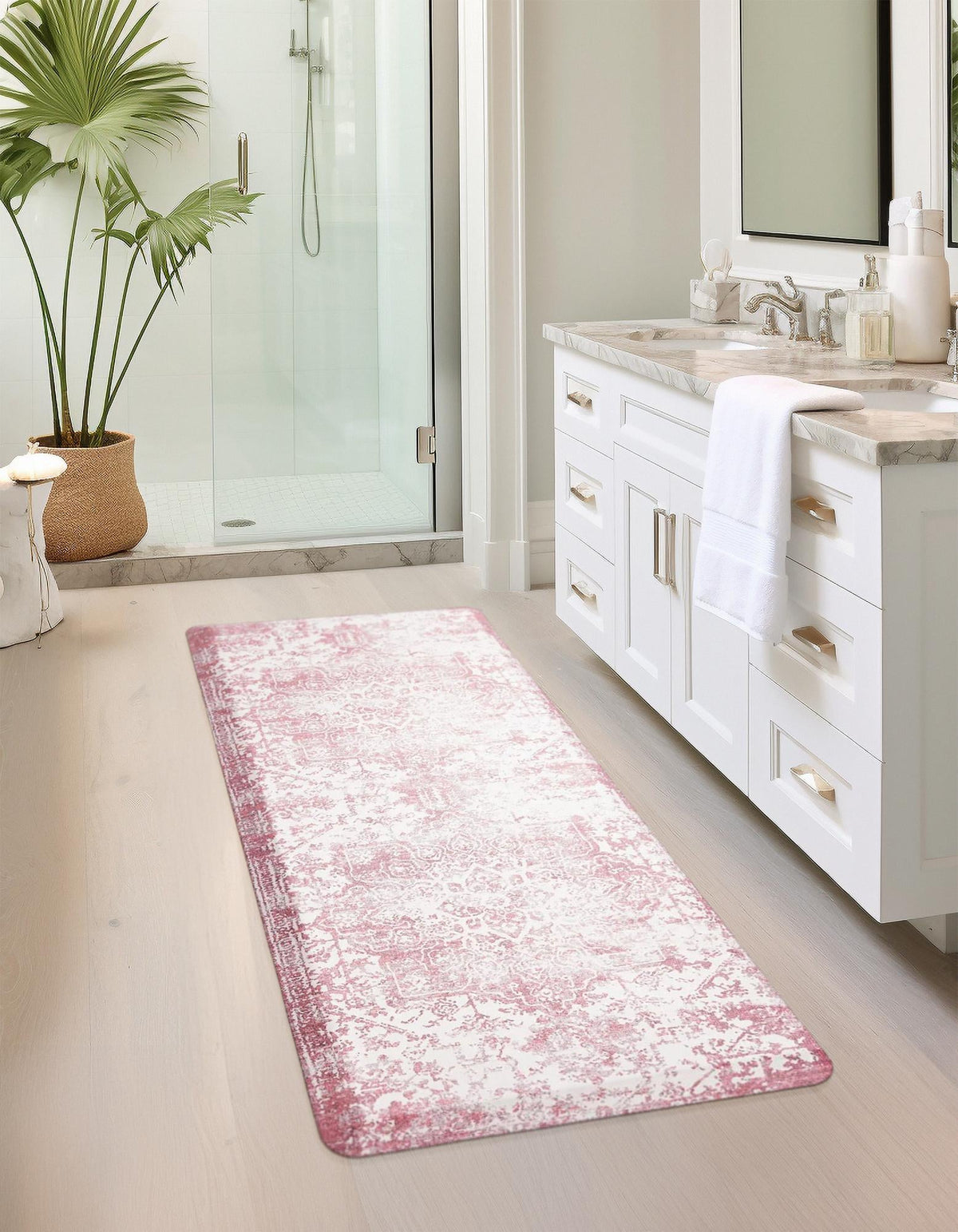Cozy Haven Mat Collection Area Rug -  Zion Rectangle Rose Pink  lifestyle 12