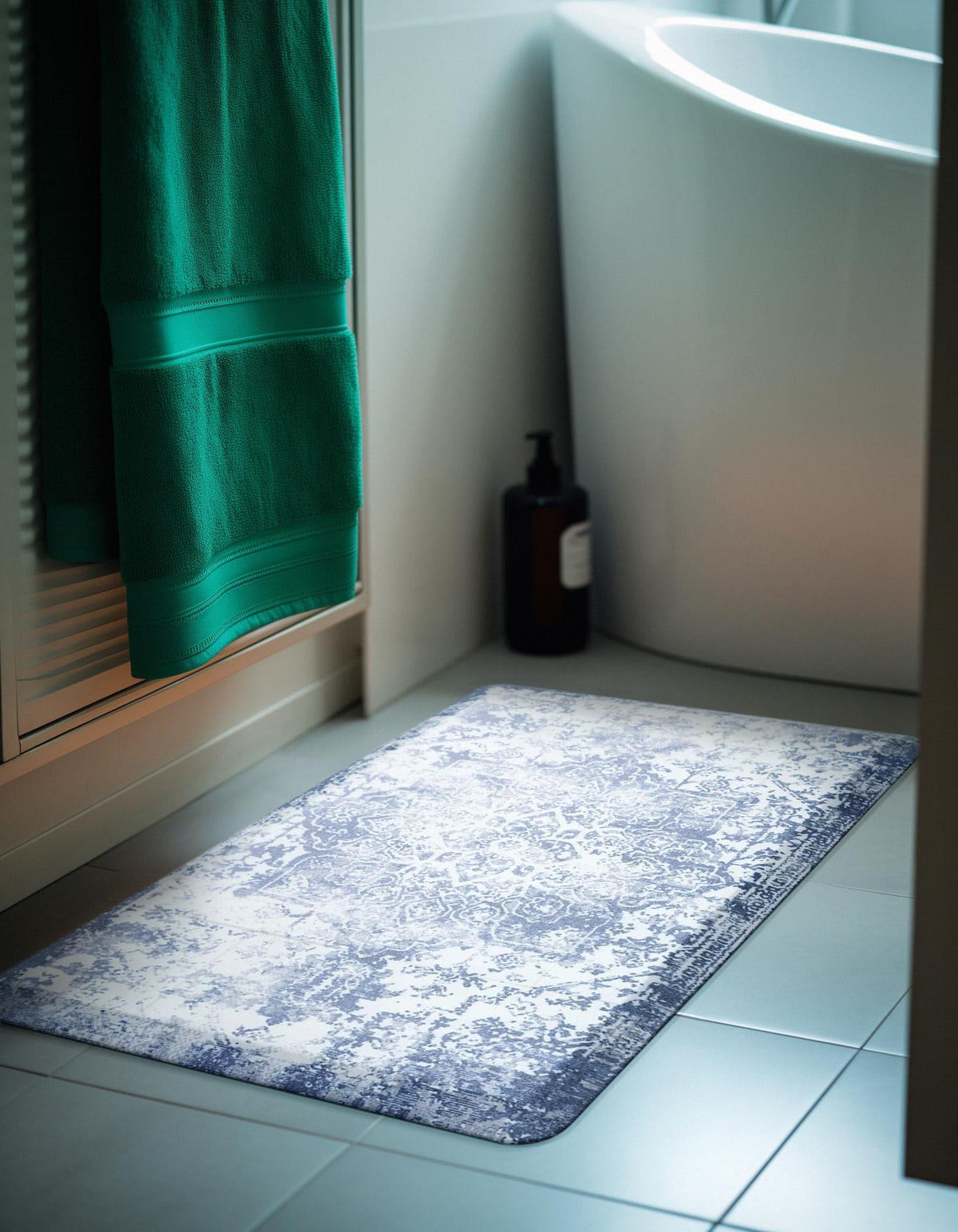 Cozy Mat Collection Area Rug -  Zion Rectangle Blue  lifestyle 26