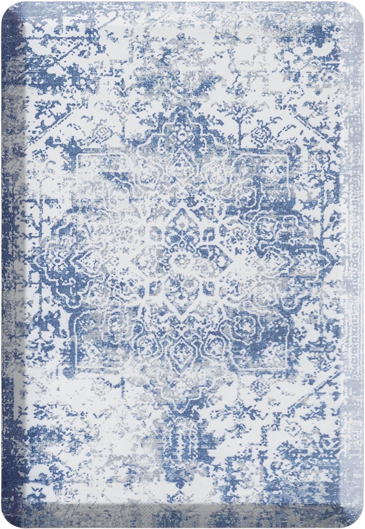 Cozy Mat Collection Area Rug -  Zion Rectangle Blue  lifestyle 3
