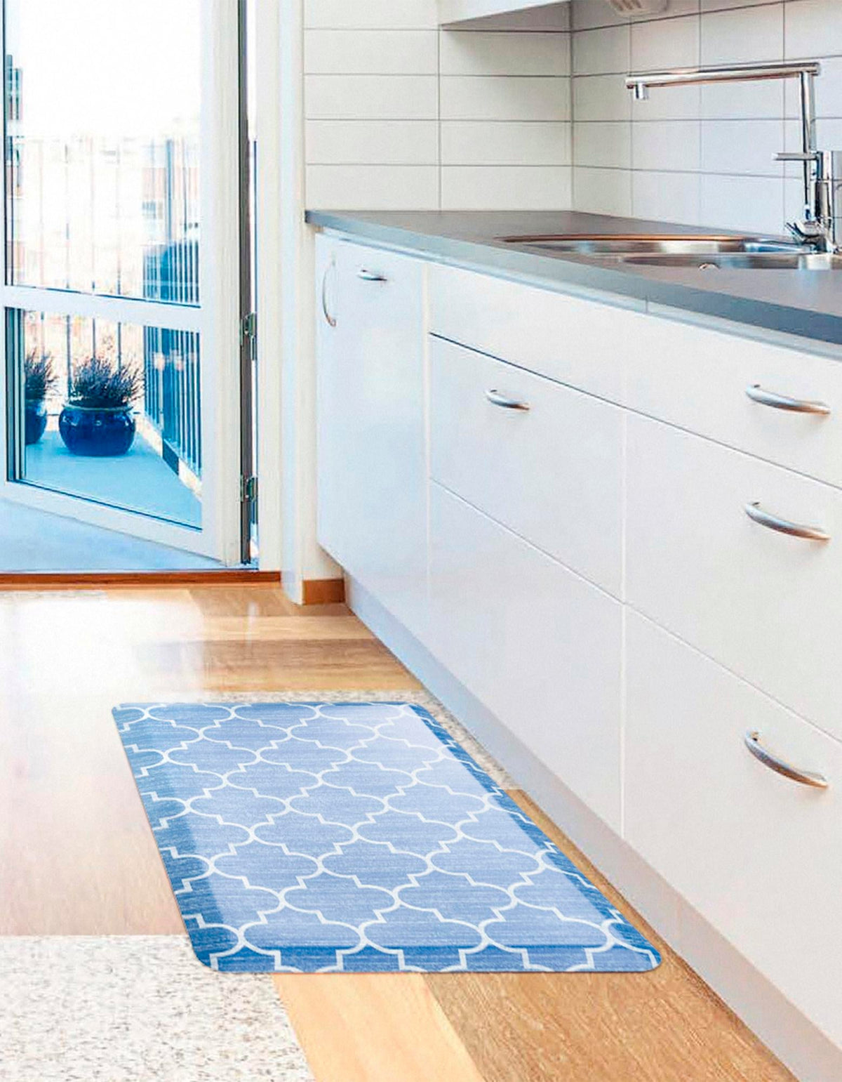 Cozy Mat Collection Area Rug -  Bliss Rectangle Blue  lifestyle 23