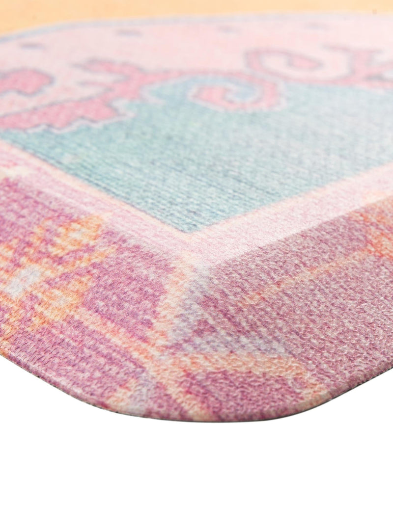 Cozy Haven Mat Collection Area Rug -  Elysium Rectangle Sunburst Yellow and Pink  lifestyle 11