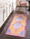Cozy Haven Mat Collection Area Rug -  Elysium Rectangle Sunburst Yellow and Pink  lifestyle 6