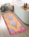 Cozy Haven Mat Collection Area Rug -  Elysium Rectangle Sunburst Yellow and Pink  lifestyle 10
