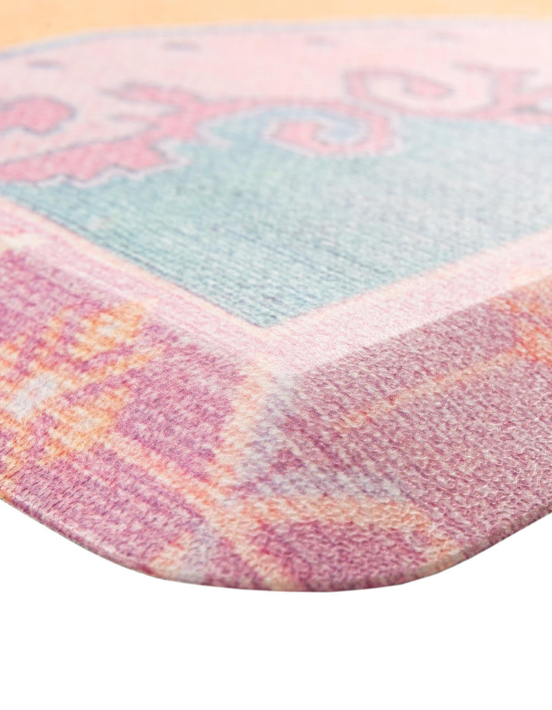 Cozy Haven Mat Collection Area Rug -  Elysium Rectangle Sunburst Yellow and Pink  lifestyle 12