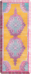 Cozy Mat Collection Area Rug -  Elysium Rectangle Sunburst Yellow and Pink  lifestyle 2
