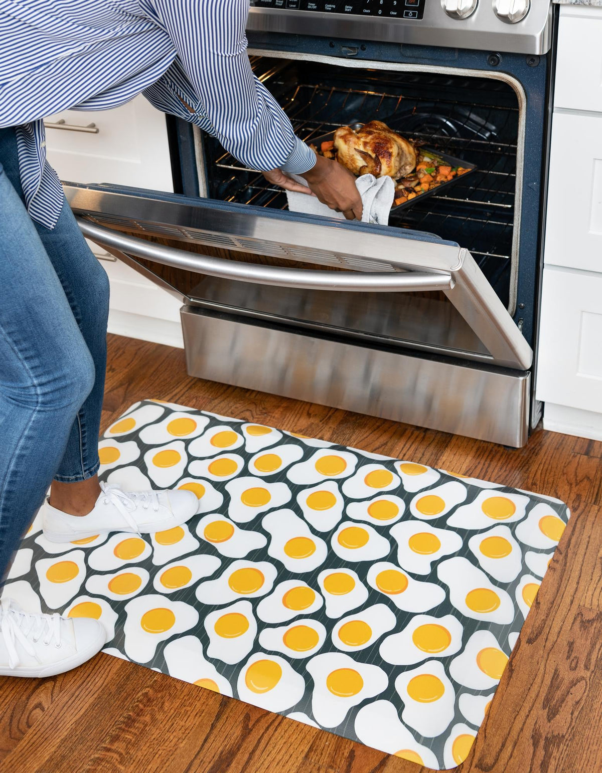 Cozy Haven Mat Collection Area Rug -  Nirvana Rectangle Black and White  lifestyle 6